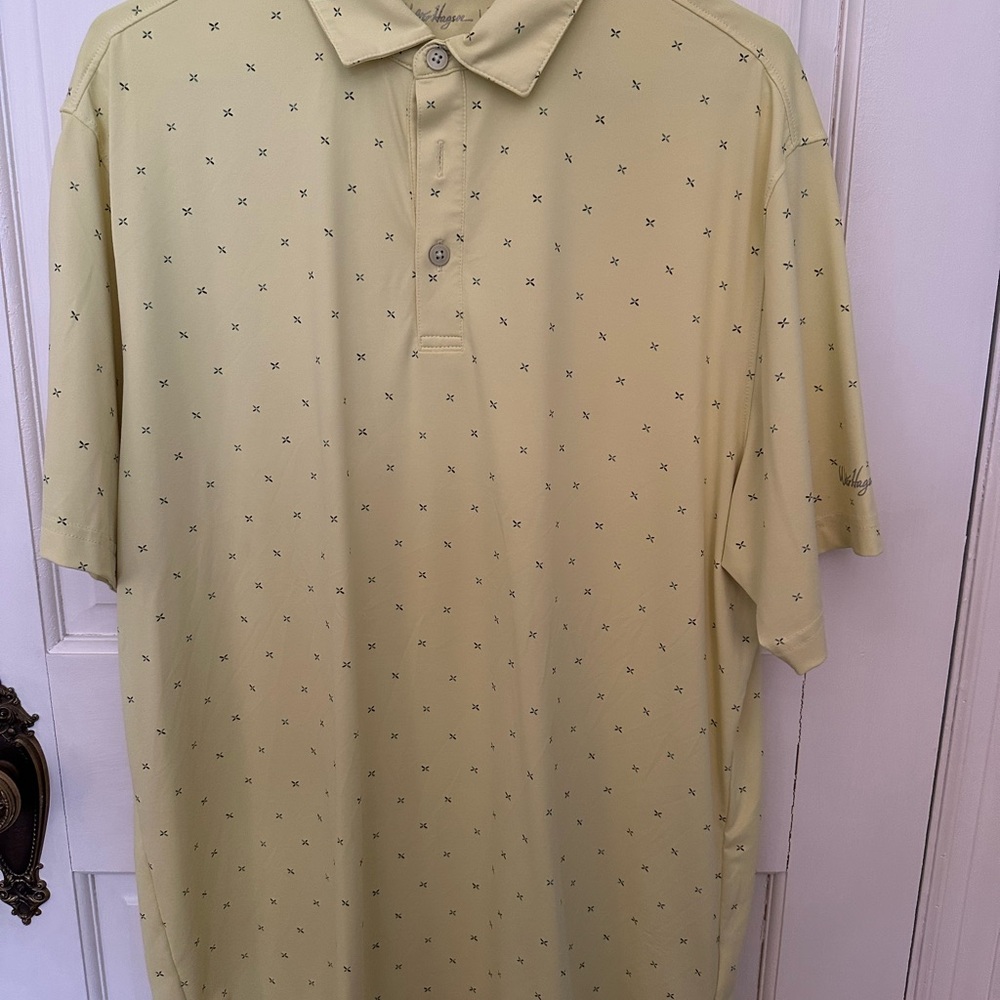 Men's Yellow with Navy Polo Shirt